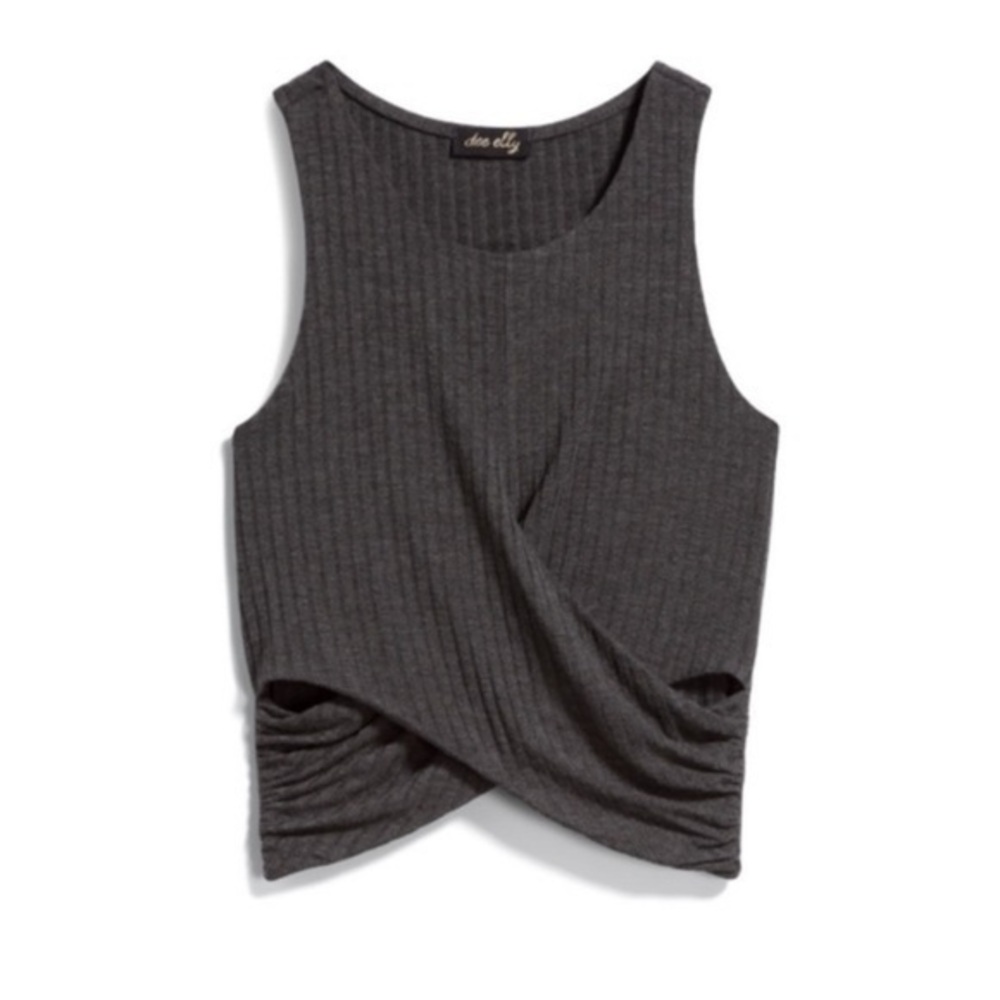 NWT Dee Elly Cut Out Crop Top